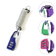 Anti-theft Dial Lock, Padlock, 3-Digit, Built-In Wire (1 Pc)